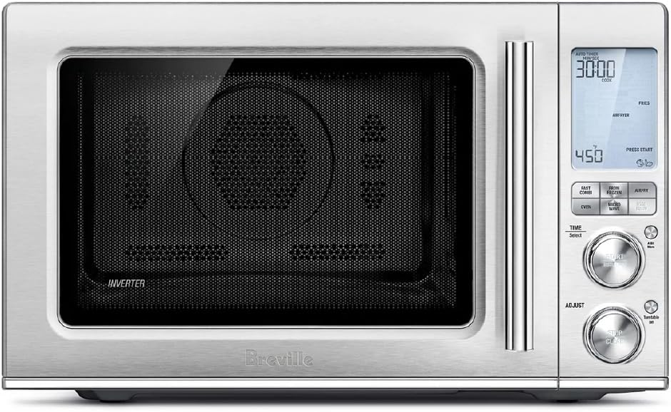 Breville Combi Wave 3-in-1 Microwave, Air Fryer, and Toaster Oven,BMO870BSS1BUC1, Brushed Stainless Steel