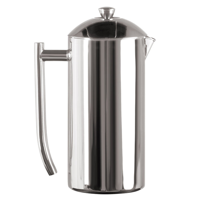 Frieling USA Double Wall Stainless Steel French Press Coffee Maker with Patented Dual Screen, Polished, 8-Ounce