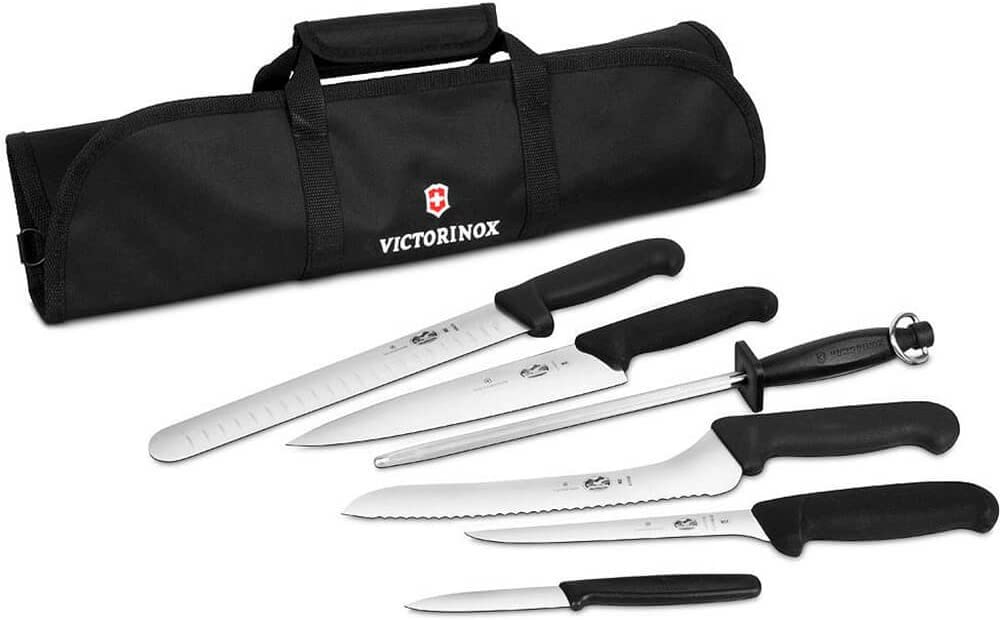 Victorinox - Swiss Army 7.4012-X10 7 Piece Cutlery Roll Set w/ Canvas Case