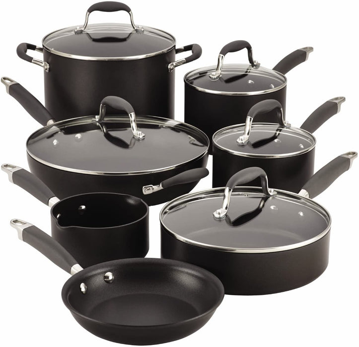 Anolon Advanced 12-pc. Hard-Anodized Nonstick Cookware Set Grey