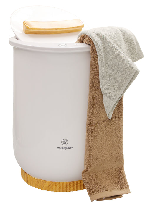 Westinghouse Luxury Bucket Style Towel Warmer, Large Towel Warmer for Bathroom, Rapid Heat-UP, Auto Shut Off, Fits Up to Two 40"X70" Oversized Towels, Bathrobes, Blankets and More.