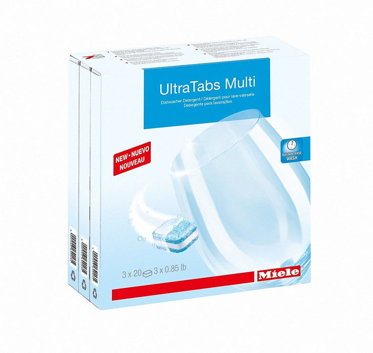 Miele 10245660 Dishwasher Tabs-20 per box 3X20, 60 Tabs, White, Count