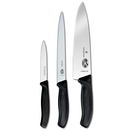 Victorinox Fibrox Pro 3-Piece Chef's Knife Set 5.1053.3-X1