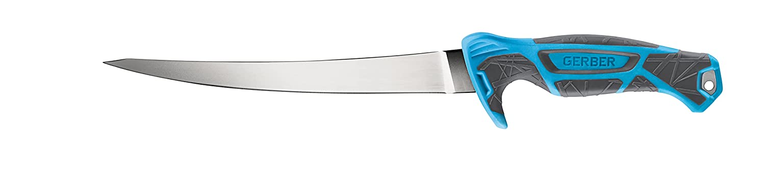 Gerber Gear Controller - Saltwater Fishing Fillet Knife for Fishing Gear - Cyan, 8 Inches