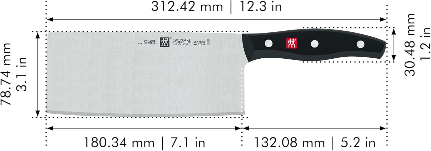 ZWILLING TWIN SIGNATURE 7-inch, Chinese Chef's Knife/Vegetable Cleaver