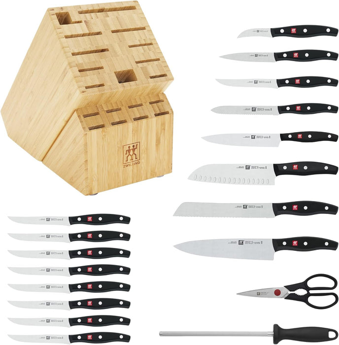 ZWILLING TWIN Signature Knife Block Set, 19-pc, Light Brown