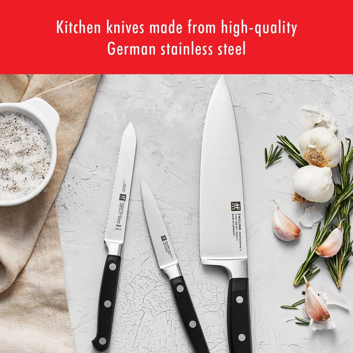 ZWILLING Professional S 18-Piece Razor-Sharp German Block Knife Set, Made in Company-Owned German Factory with Special Formula Steel perfected for almost 300 Years, Dishwasher Safe