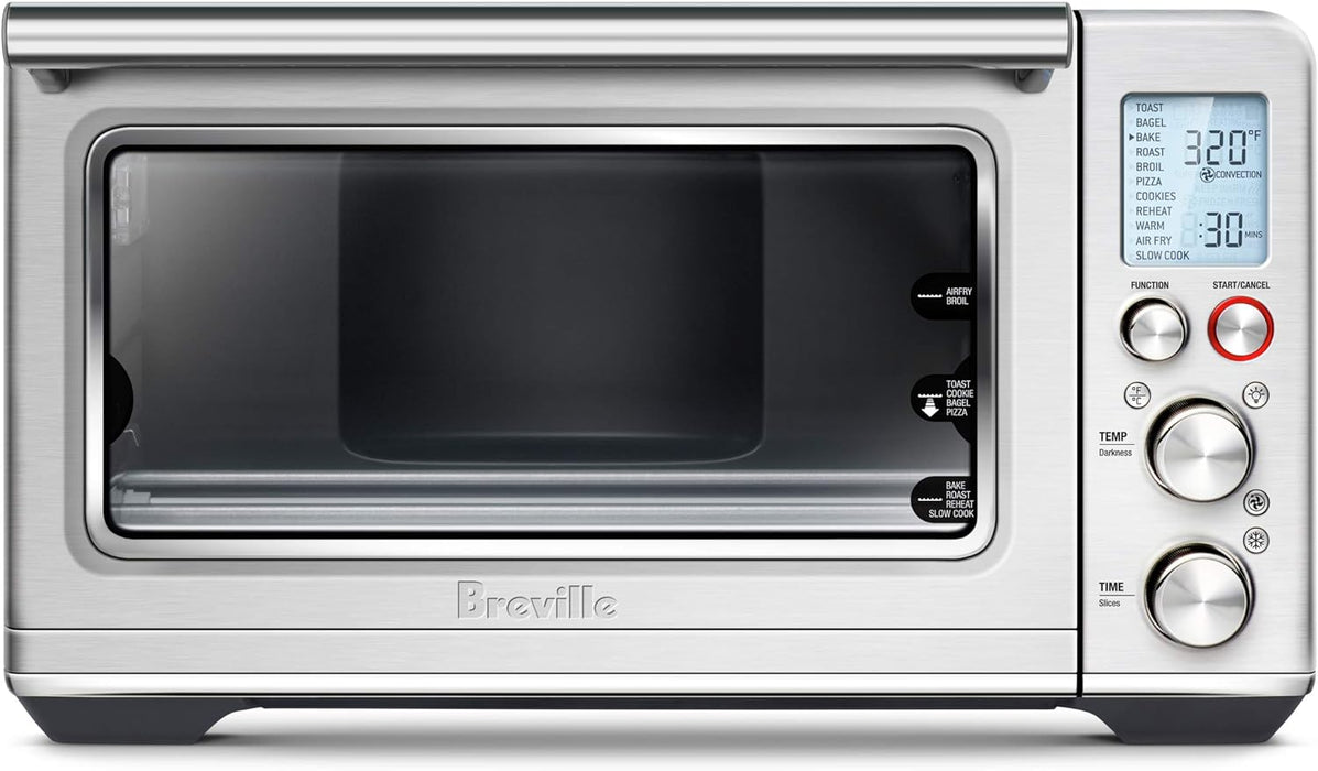 Breville Smart Oven Air Fryer Toaster Oven, Brushed Stainless Steel BOV860BSS
