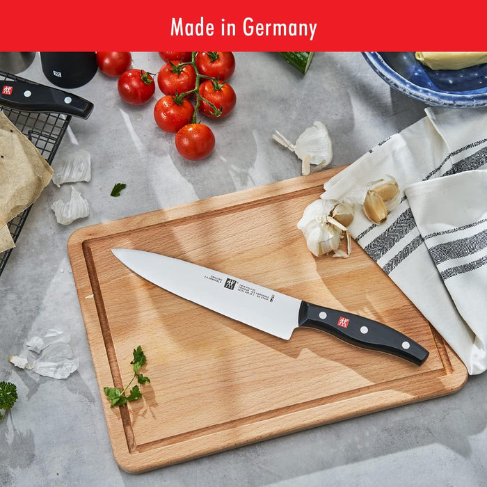 ZWILLING Twin Signature 11-Piece German Knife Set with Block, Razor-Sharp, Made in Company-Owned German Factory with Special Formula Steel perfected for almost 300 Years, Dishwasher Safe