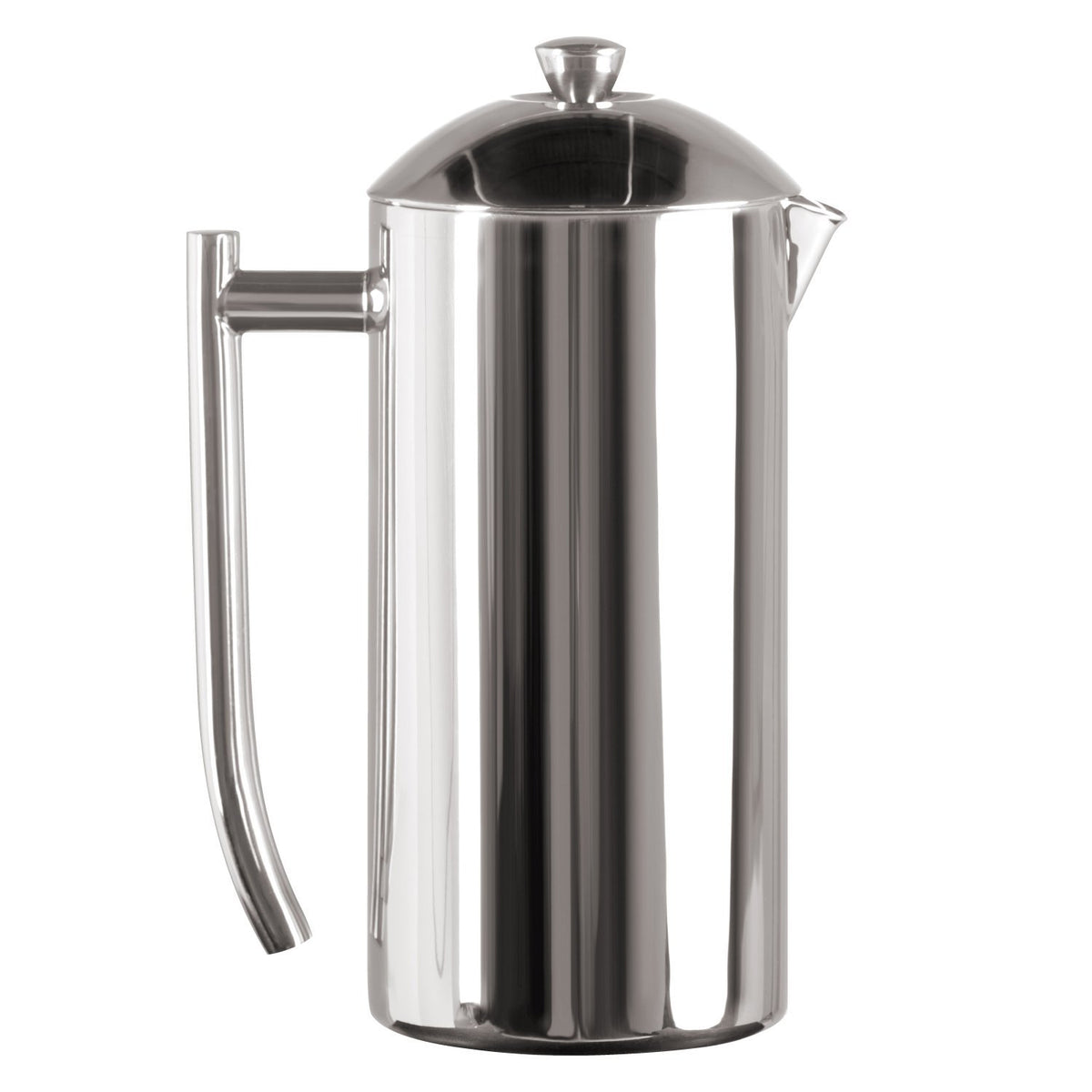 Bodum Columbia Double-Wall Stainless Steel French Press Coffee Maker, Silver, 17 oz