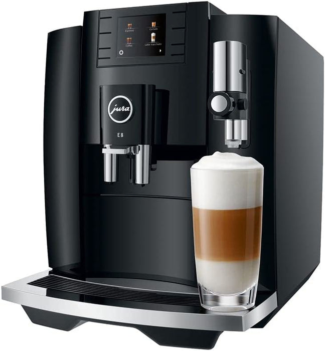 Jura E8 Piano Black Automatic Coffee Machine