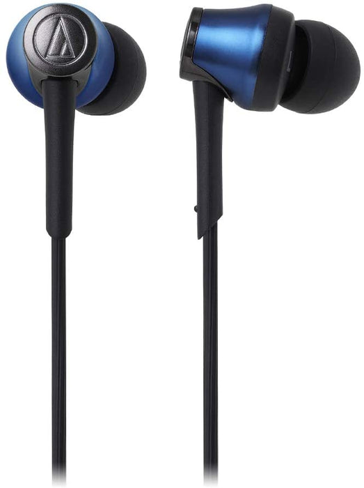 Audio-Technica ATH-CKR55BTBL Sound Reality Bluetooth Wireless In-Ear Headphones with In-Line Mic & Control, Blue