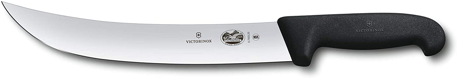 Victorinox - Swiss Army 5.7303.36 Curved Cimeter Knife w/ 14" Blade, Black Fibrox® Pro Handle