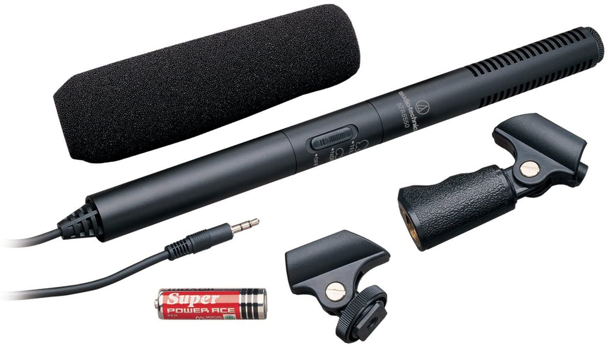 Audio-Technica ATR-6550 Video Camera Cardioid/Supercardioid Condenser Shotgun Microphone