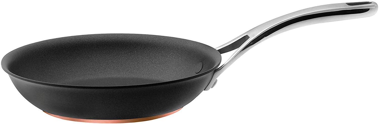 Anolon 82515 Nouvelle Copper Nonstick Fry Pan/Hard Anodized Skillet, 8.5 Inch, Dark Gray