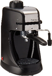 Capresso 304.01 Steam PRO Espresso and Cappuccino Machine, 4-Cup, Stainless Steel/Black