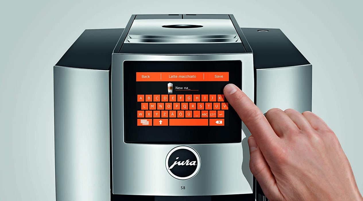 JURA S8 Automatic Coffee Machine, Chrome
