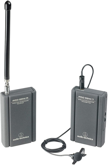 Audio-Technica PRO 88W-R35 VHF Wireless Lavalier System with ATR35 Mini Omnidirectional Clip-On Microphone