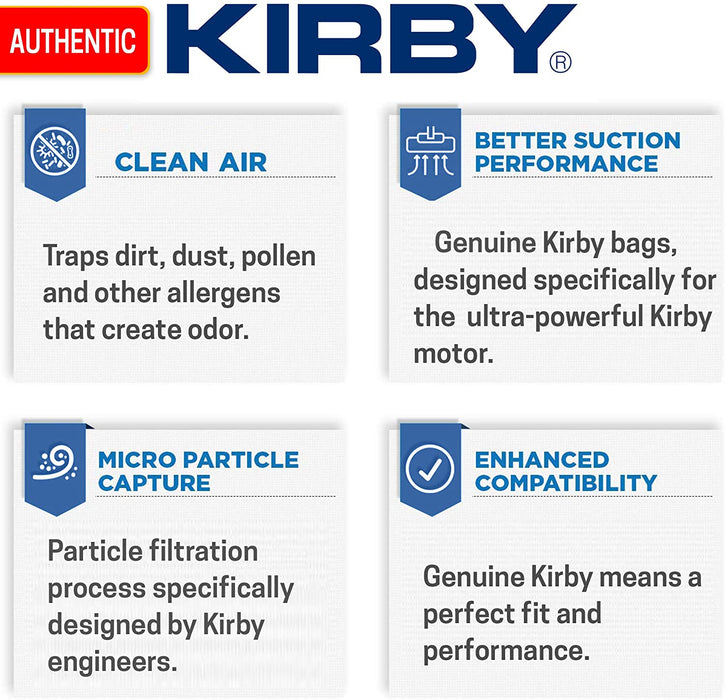 Kirby Generation 3 G3 197289 Disposable Filter Bags, 3, Brown
