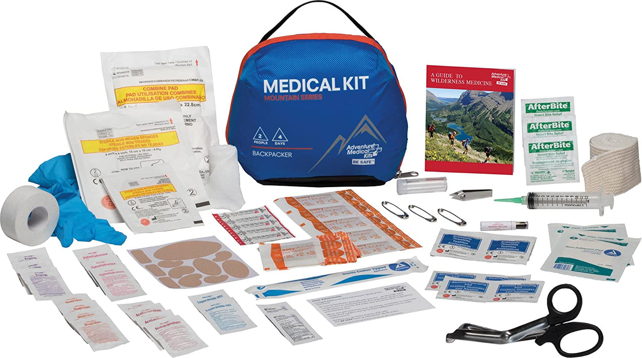 Adventure Medical Kits Mountain Series, Backpacker Medical Kit - 96 Pieces