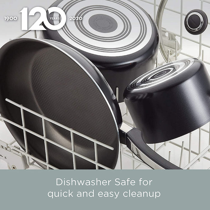 Farberware High Performance Nonstick Cookware Pots and Pans Set Dishwasher Safe, 17 Piece, Black