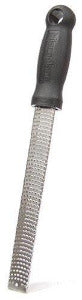 Microplane 40020 Zester Grater Made in USA Stainless Steel Blade for Zesting Citrus and Grating Cheese