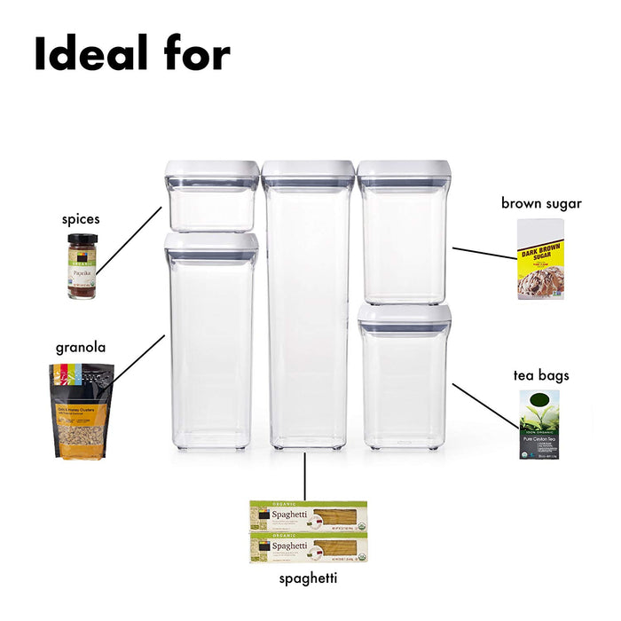 OXO Good Grips 5-Piece Airtight Food Storage POP Container Value Set